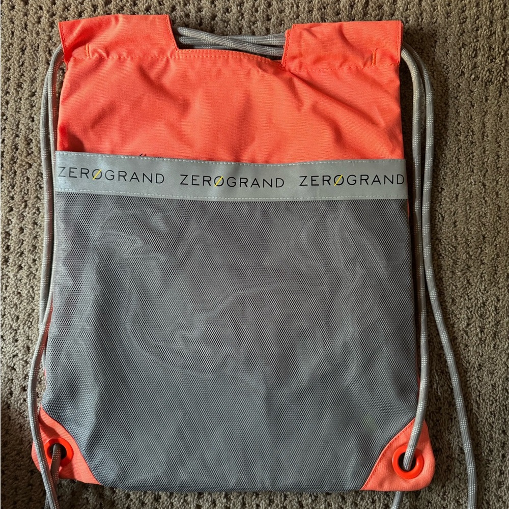 Cole Haan Zerogrand Coral  and Gray Backpack